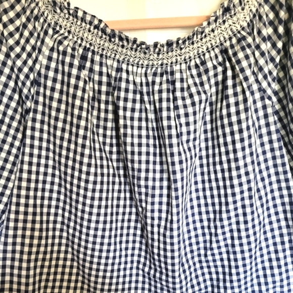Madewell Gingham Over The Shoulder Top - Picture 3 of 5